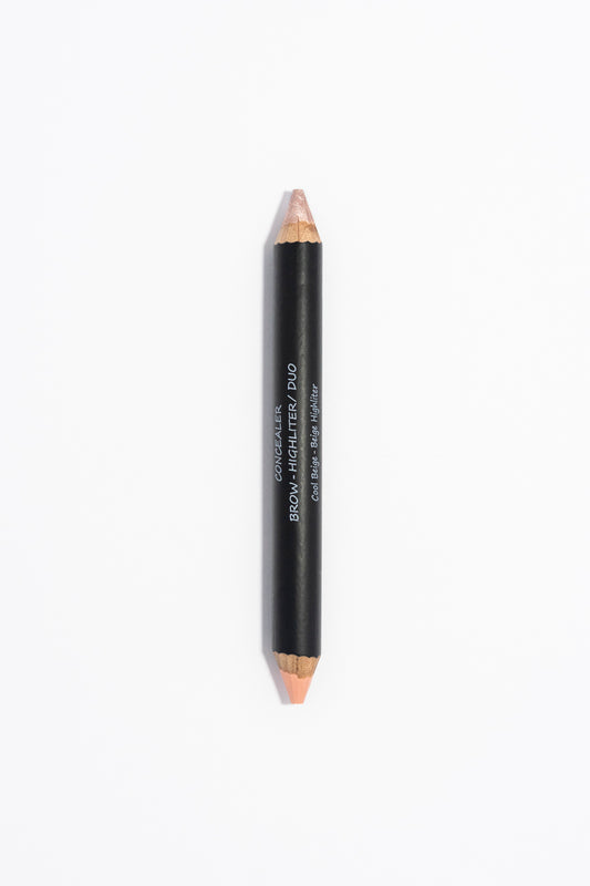 Brow Highlighter Duo - Cool Beige