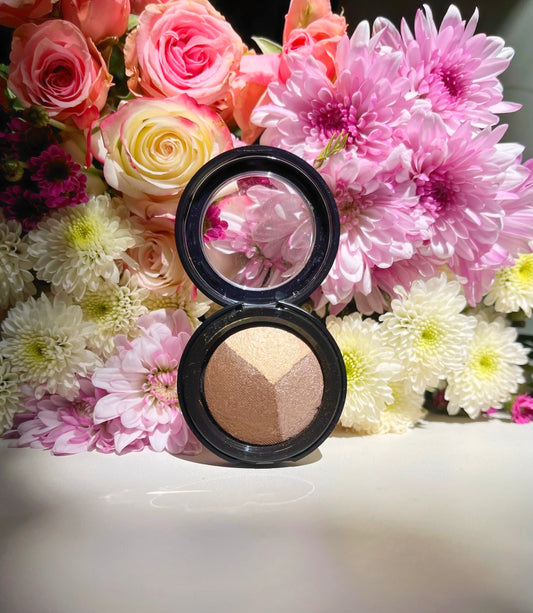 Brown eye shadow trio